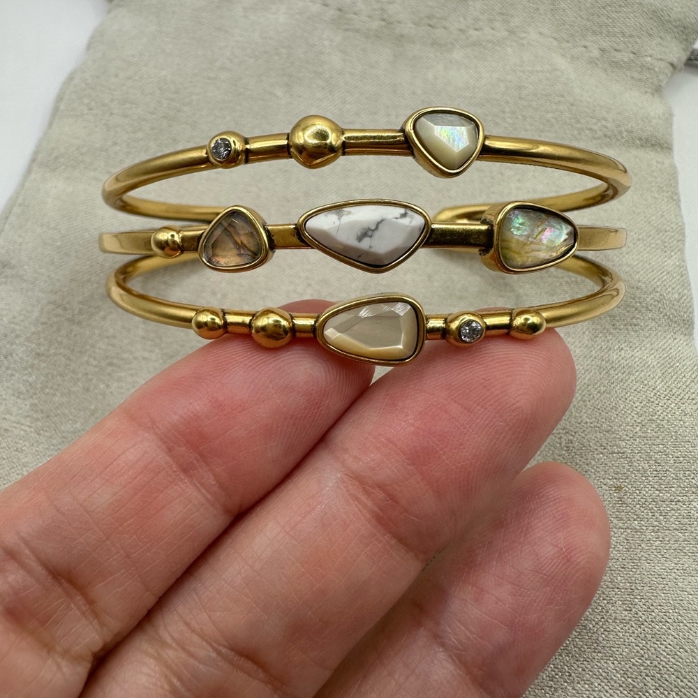 Kendra Scott “Ivy” Vintage Gold Statement Bracelet - Picture 2 of 8